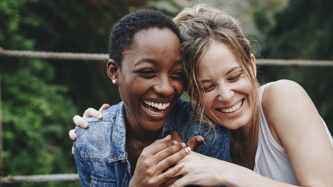 Happy Friends Laughing