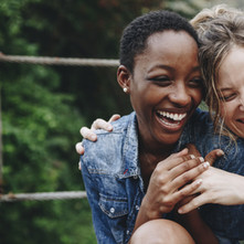 Happy Friends Laughing