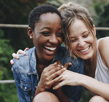 Happy Friends Laughing