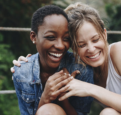 Happy Friends Laughing