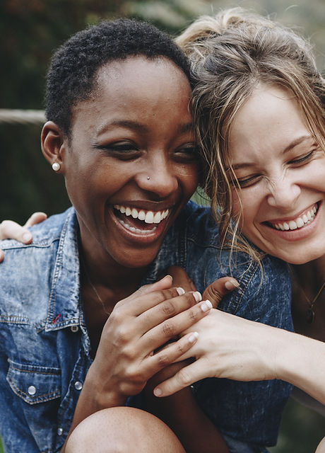 Happy Friends Laughing