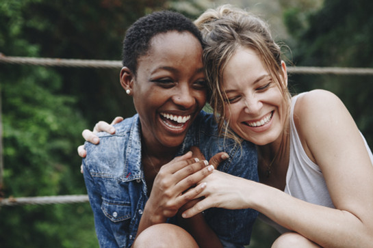 Happy Friends Laughing