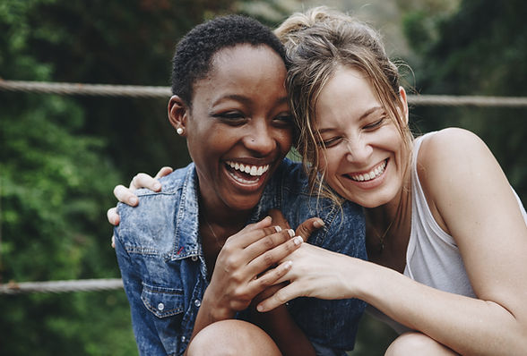 Happy Friends Laughing