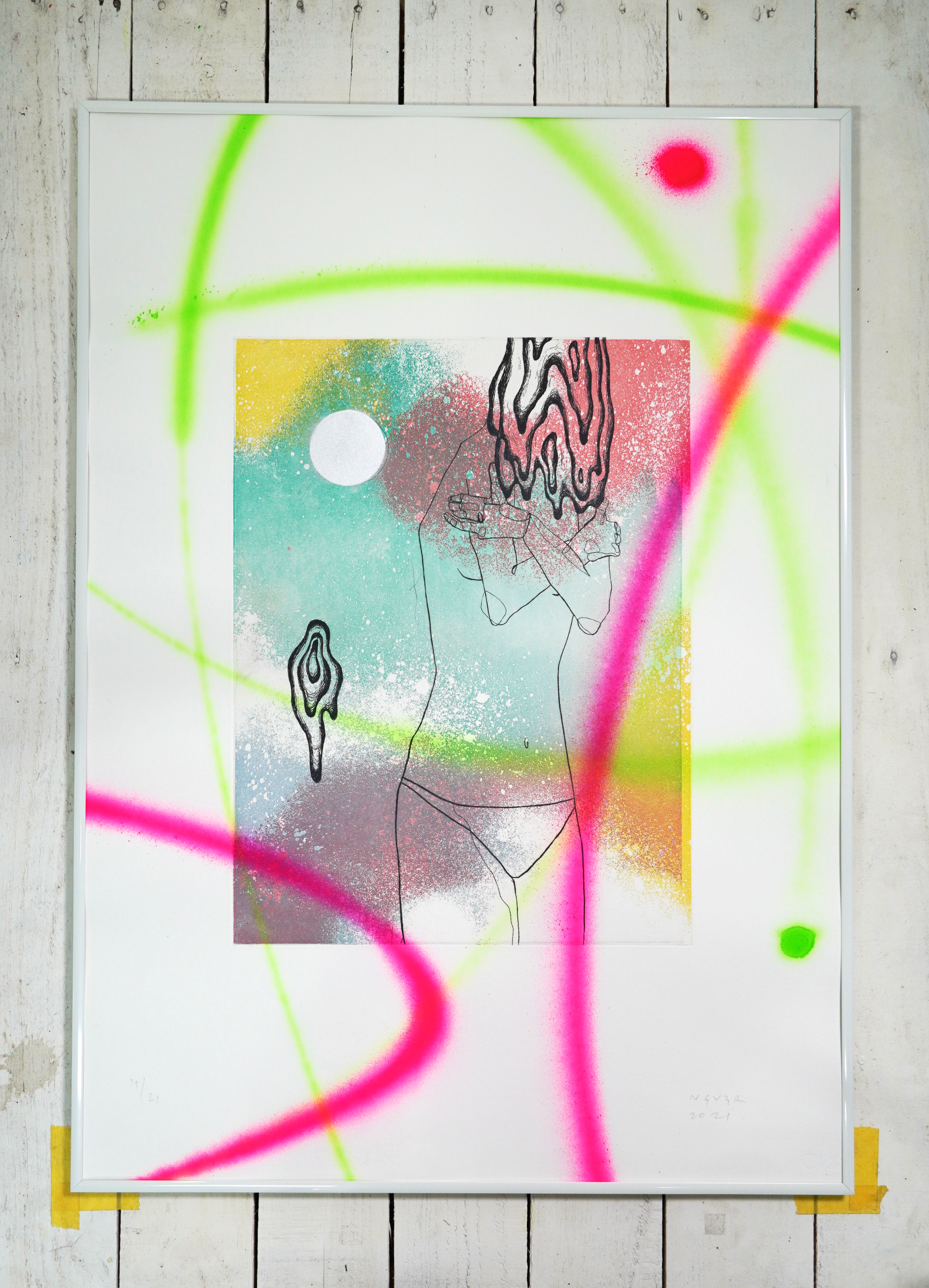 NEV3R "Enjoy the Little Thing"2021銅版画 No. 11