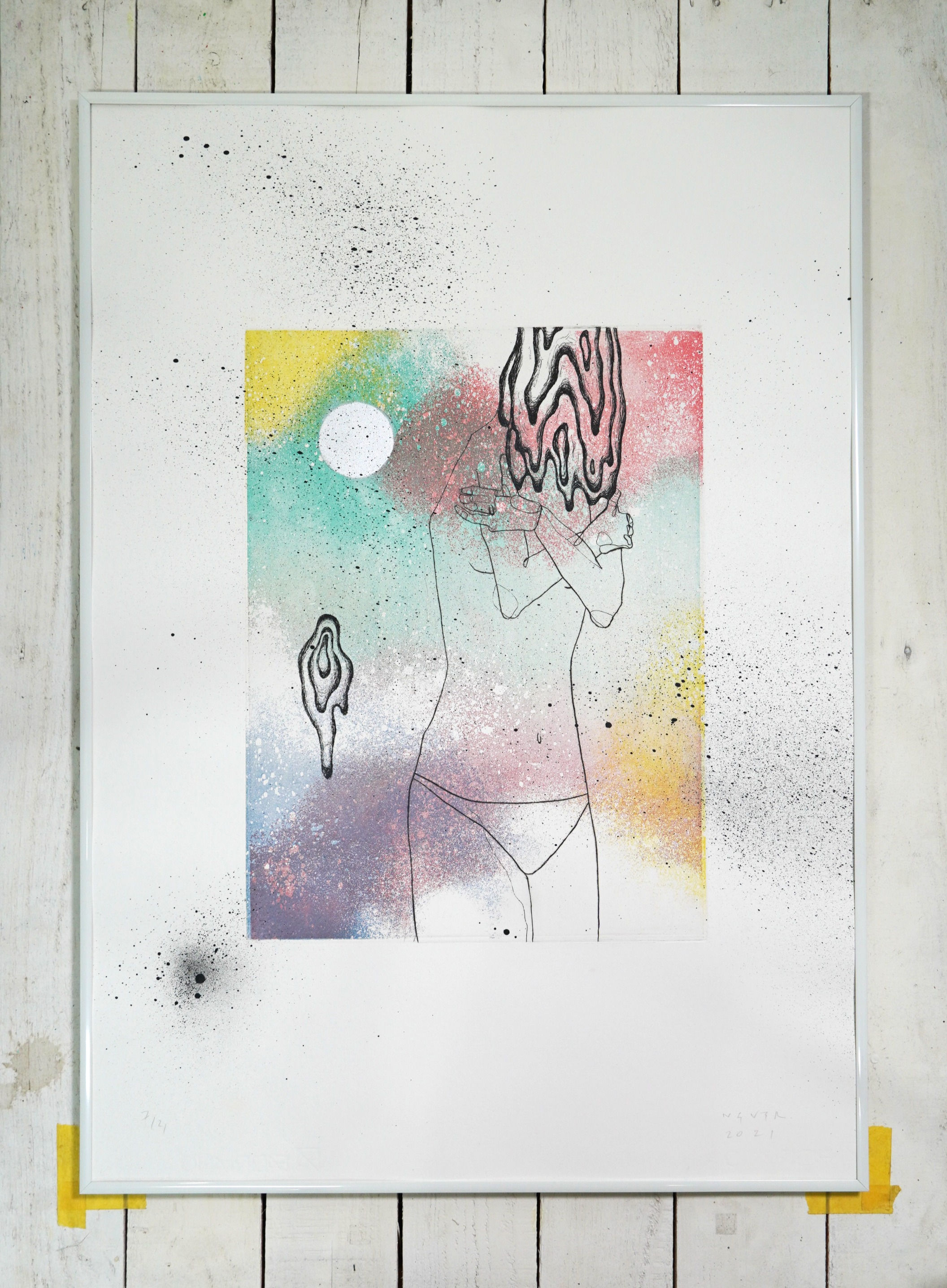 NEV3R "Enjoy the Little Thing"2021銅版画 No. 2