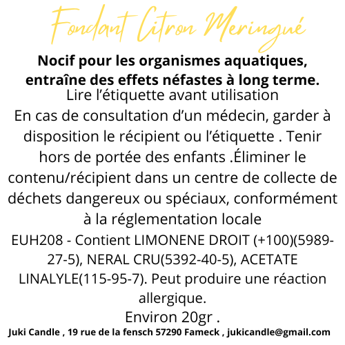 Miniature : Fondant Citron Meringué