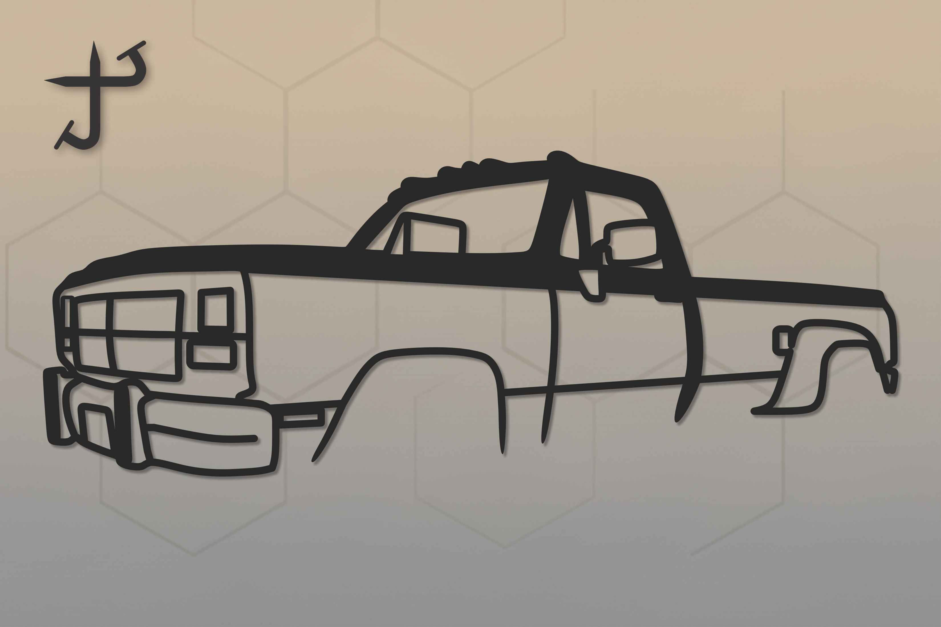 1st Gen Dodge Ram Outline