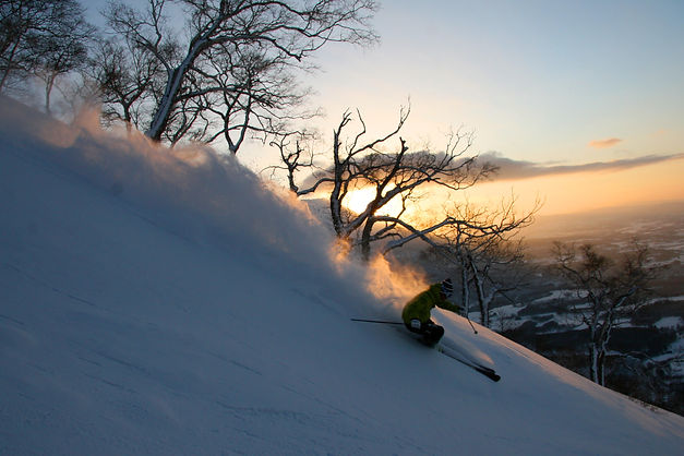 Sunset in Niseko Village