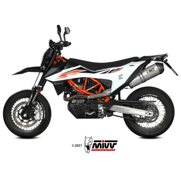 Silencieux Oval Titane/Carbone KTM 690 - MIVV