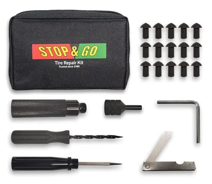 Kit de réparation de pneus Pocket Tire Plugger - Stop&Go
