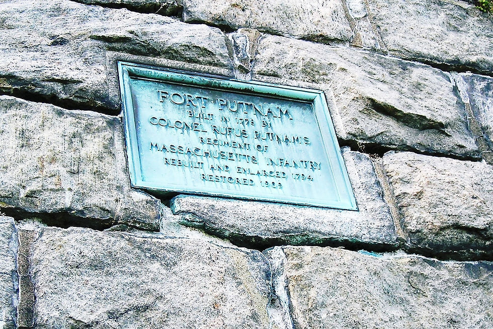 Sign on Fort Putnam
