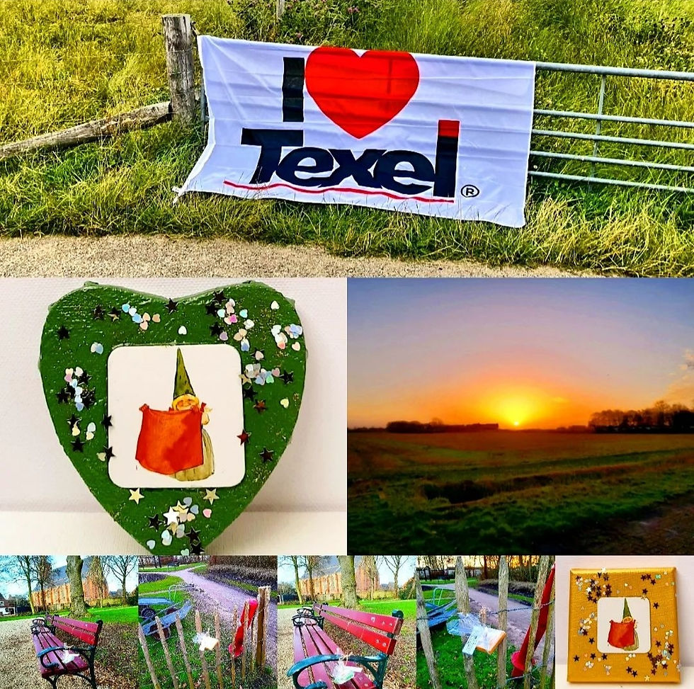 Aan ene bankje in Den Burg op Texel