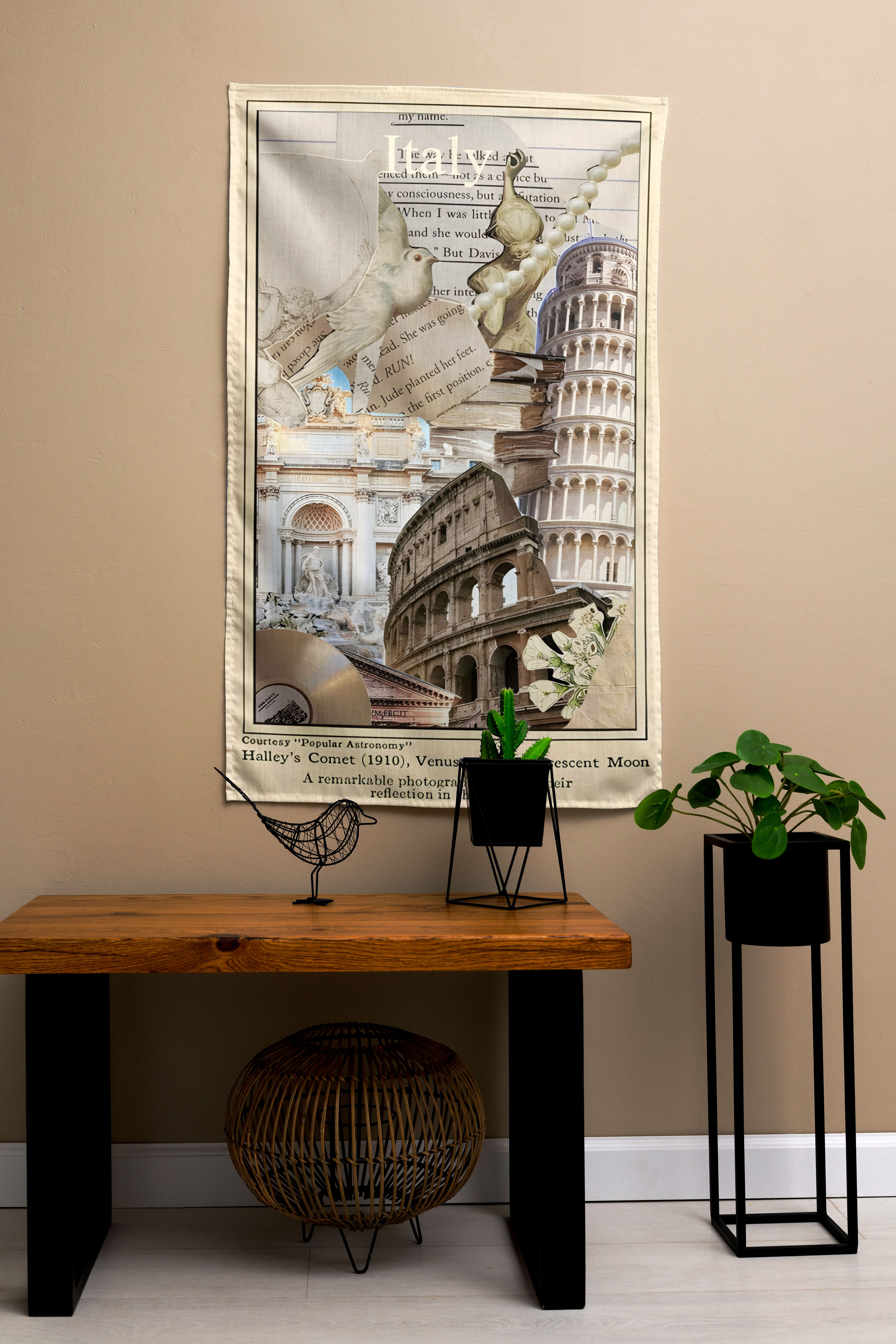 Kolaj Şehir Duvar Örtüsü Koleksiyonu - İtalya