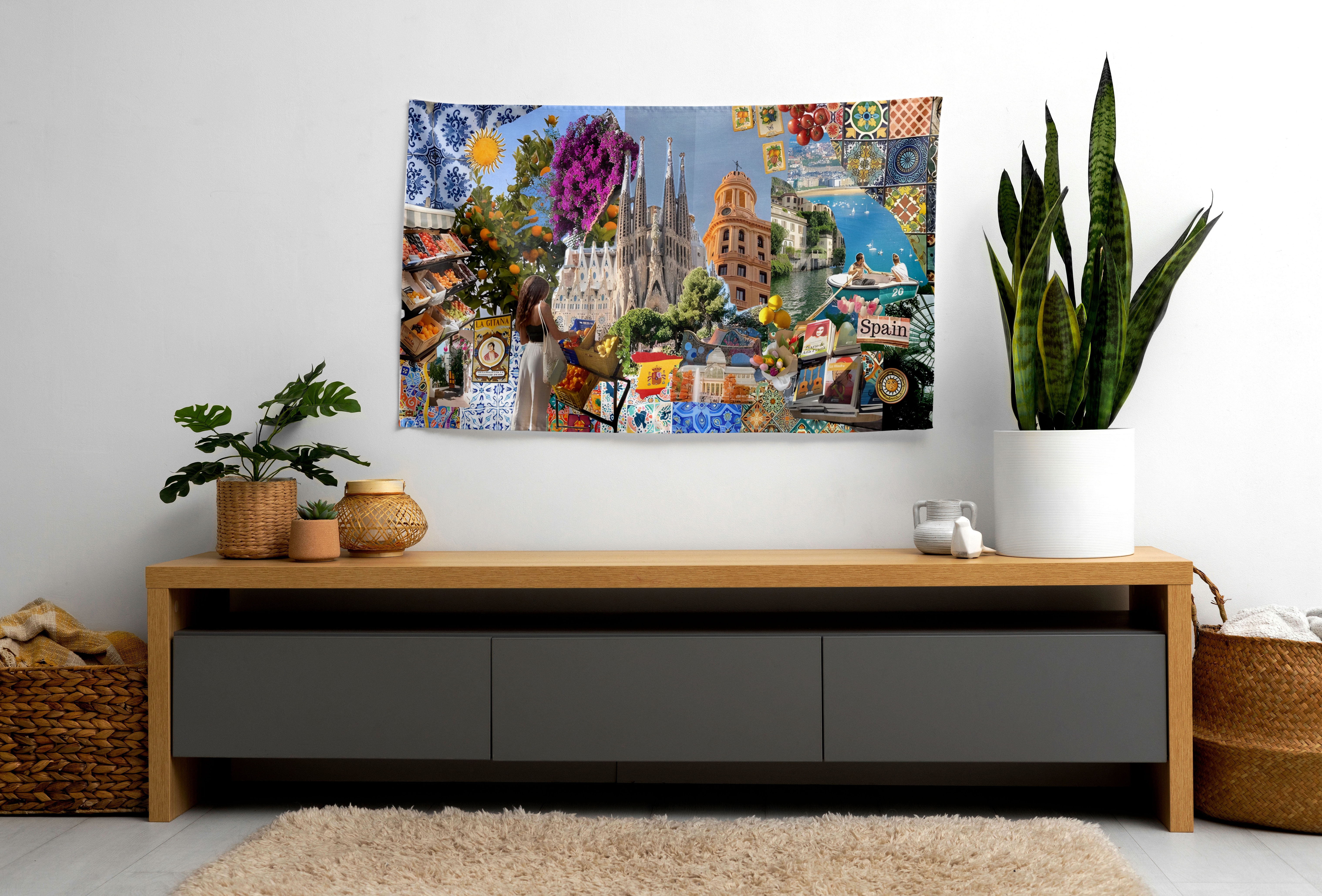 Kolaj Şehir Duvar Örtüsü Koleksiyonu - İspanya