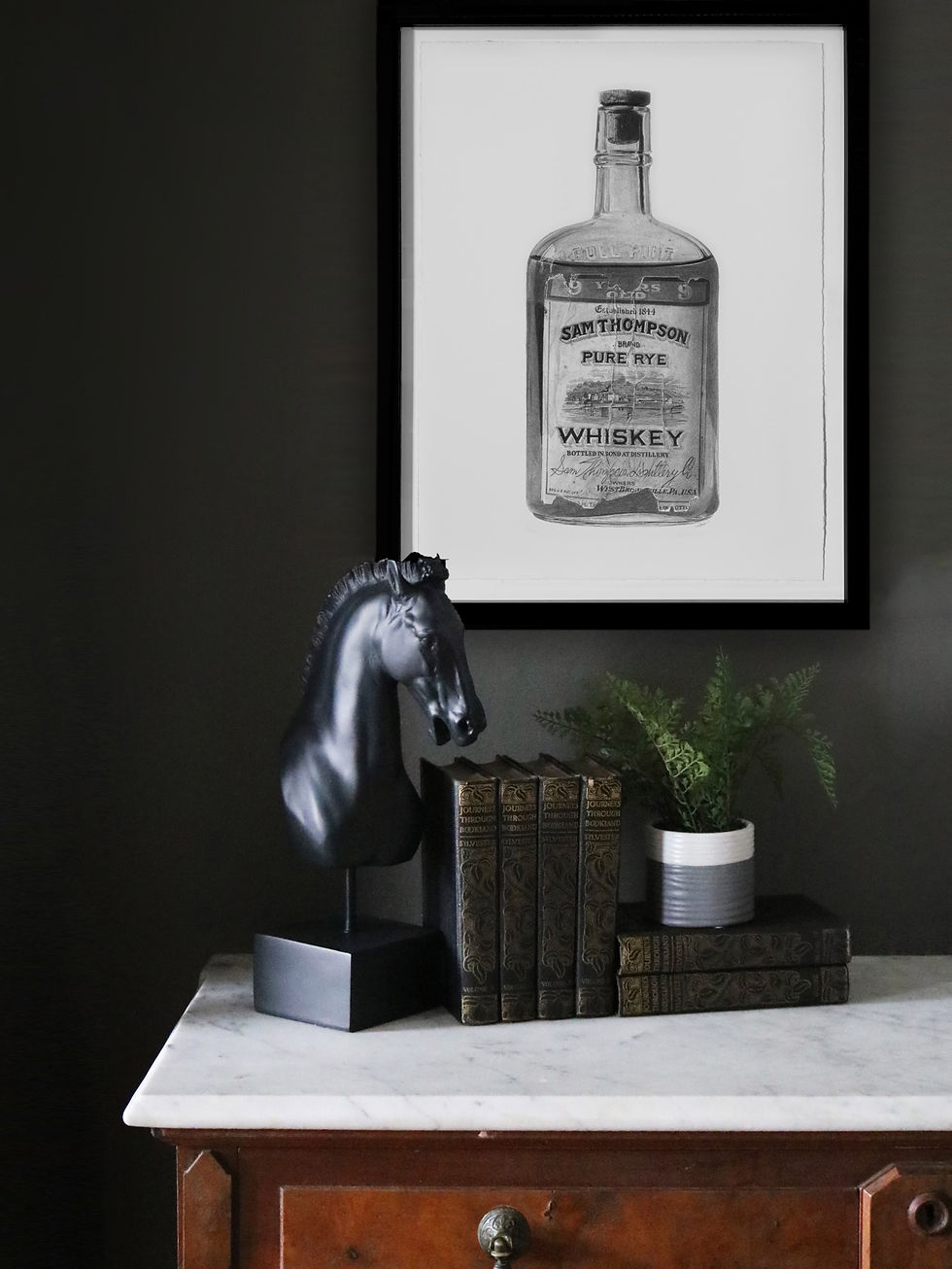 Thumbnail: Sam Thompson Rye Whiskey Prohibition Bottle