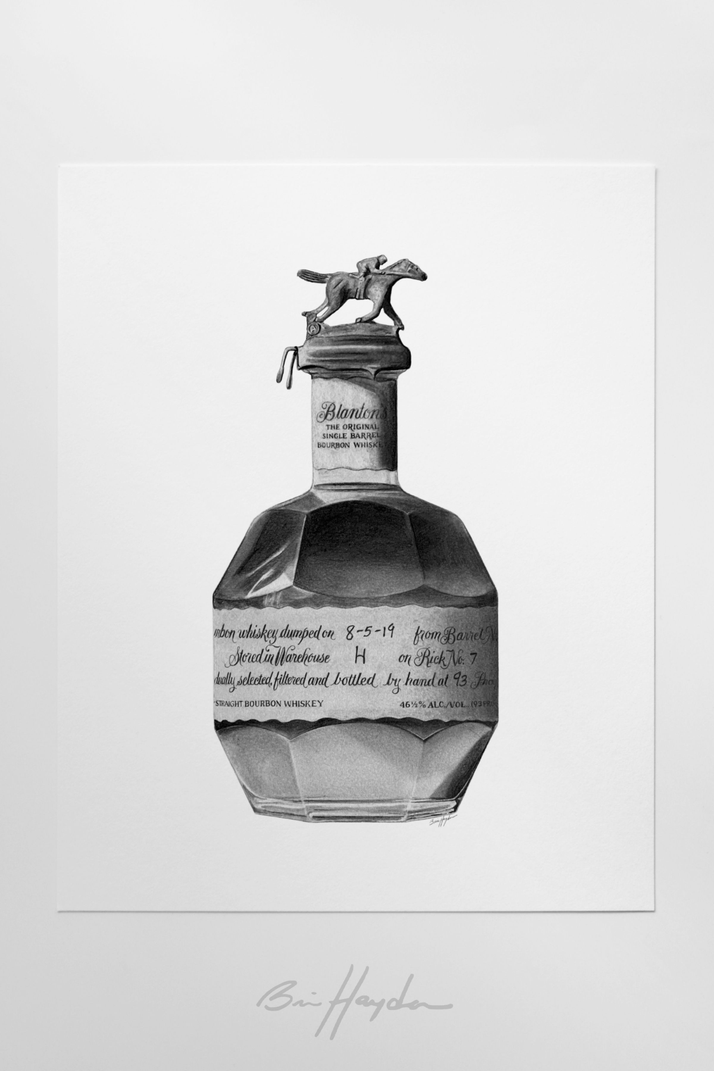 Blanton's Bourbon Print