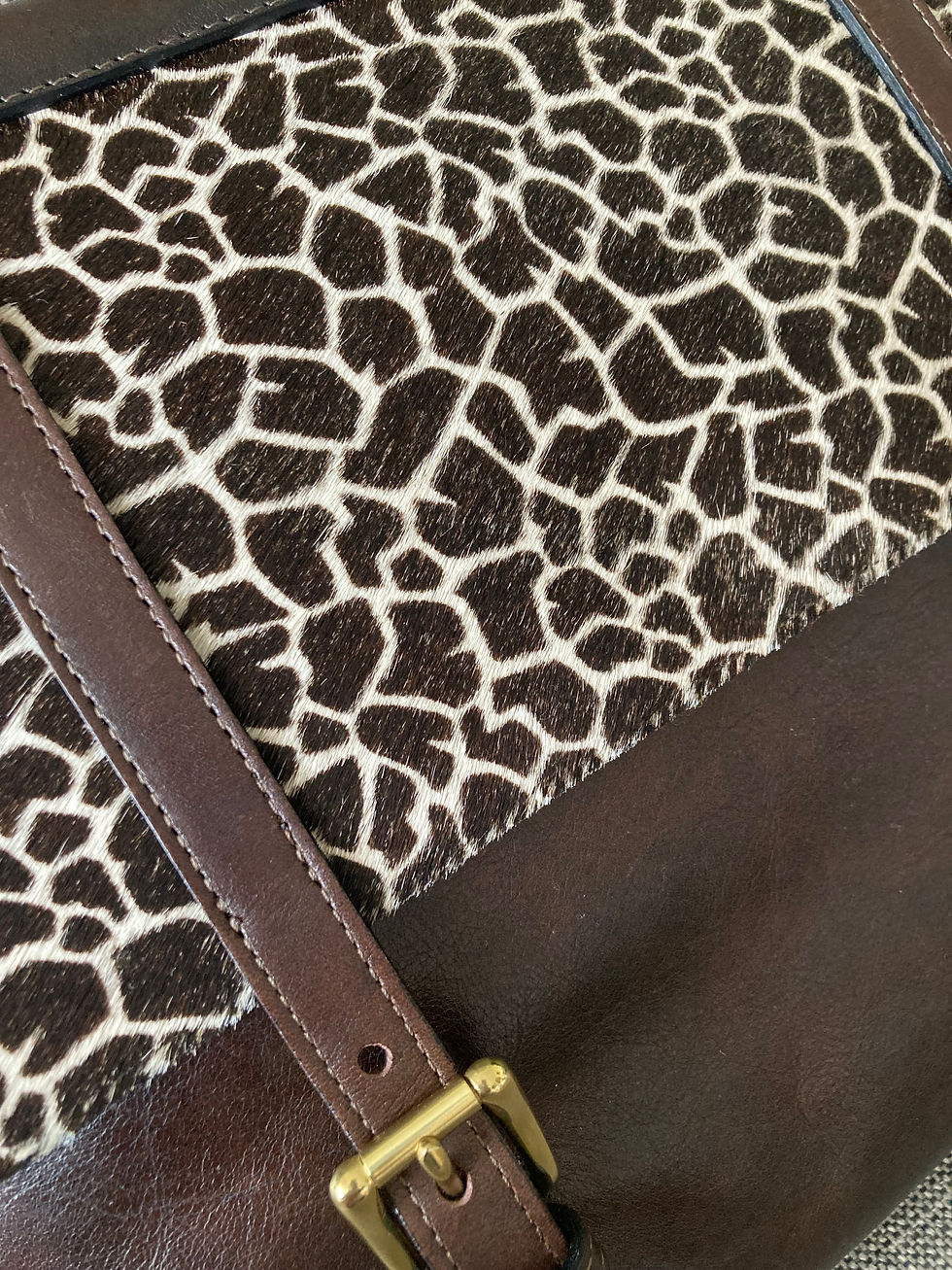 Thumbnail: Large Satchel Cow Hair