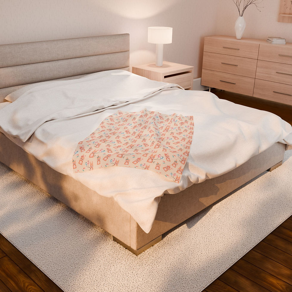 Thumbnail: The Brightest Burrow Velveteen Plush Blanket