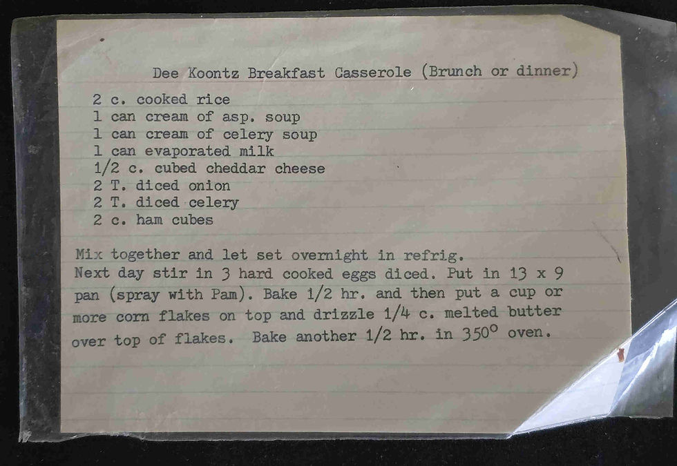 Dee Koontz Breakfast Casserole