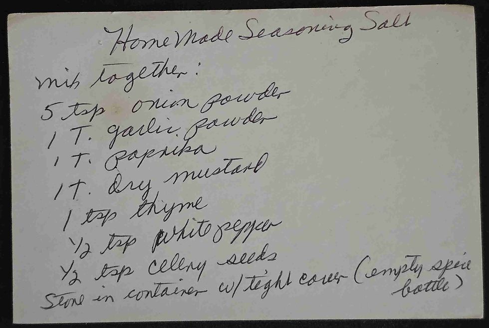 Home Made Seasoning Salt