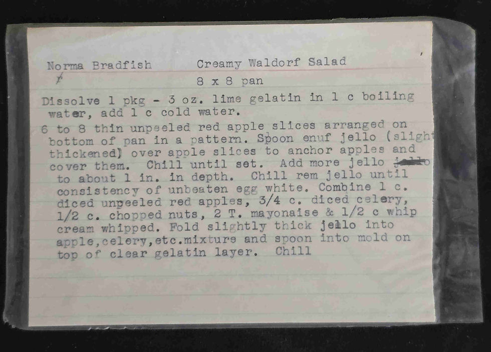 Norma Bradfish's Creamy Waldorf Salad