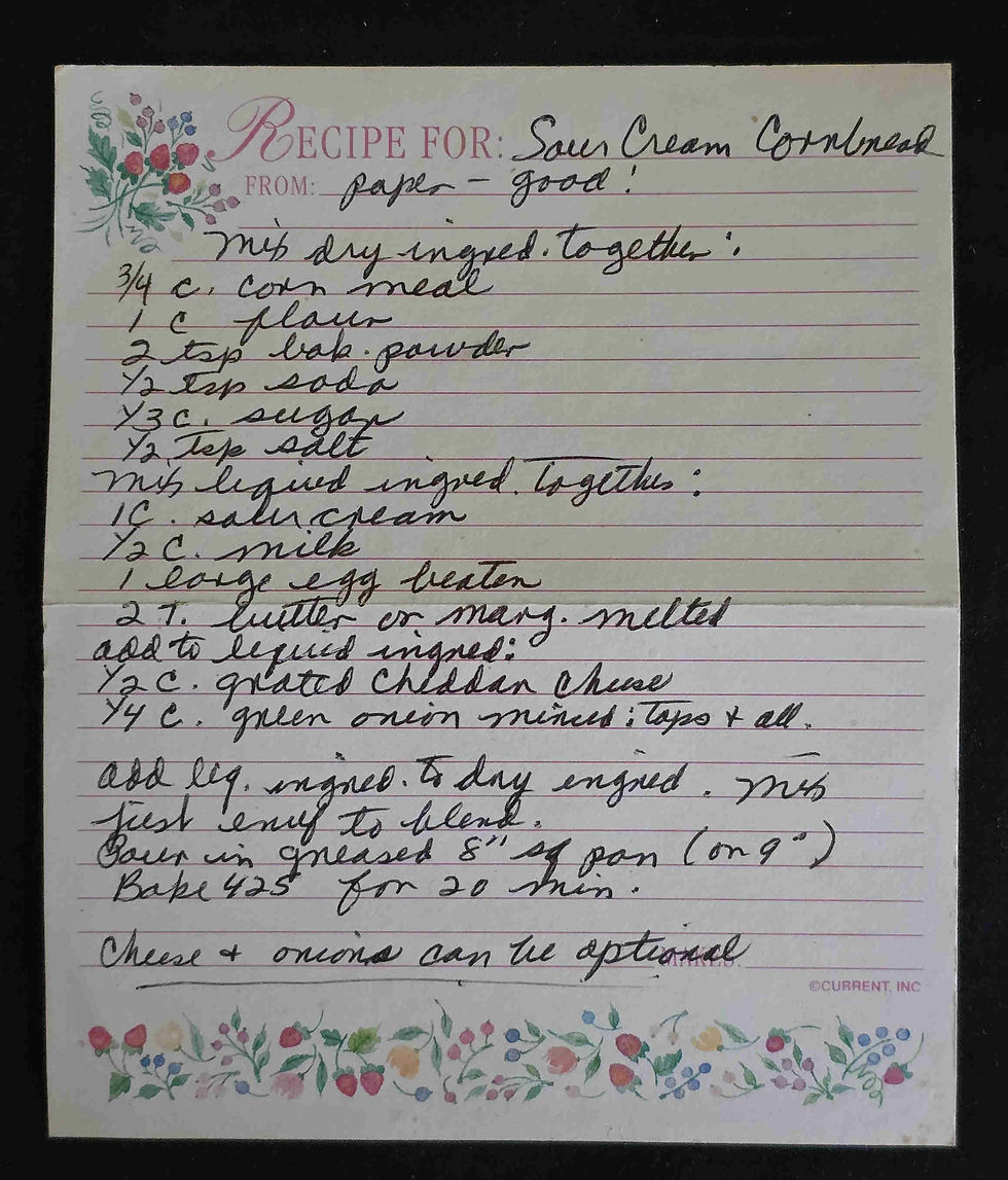 Sour Cream Cornbread