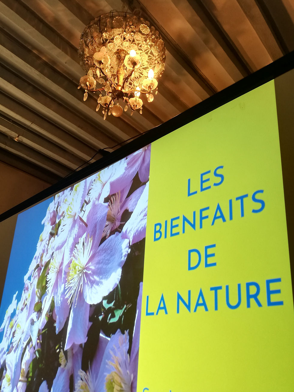 Conférence sur "les Bienfaits de la nature sur la santé" . Nous contacter pour plus d'infos.