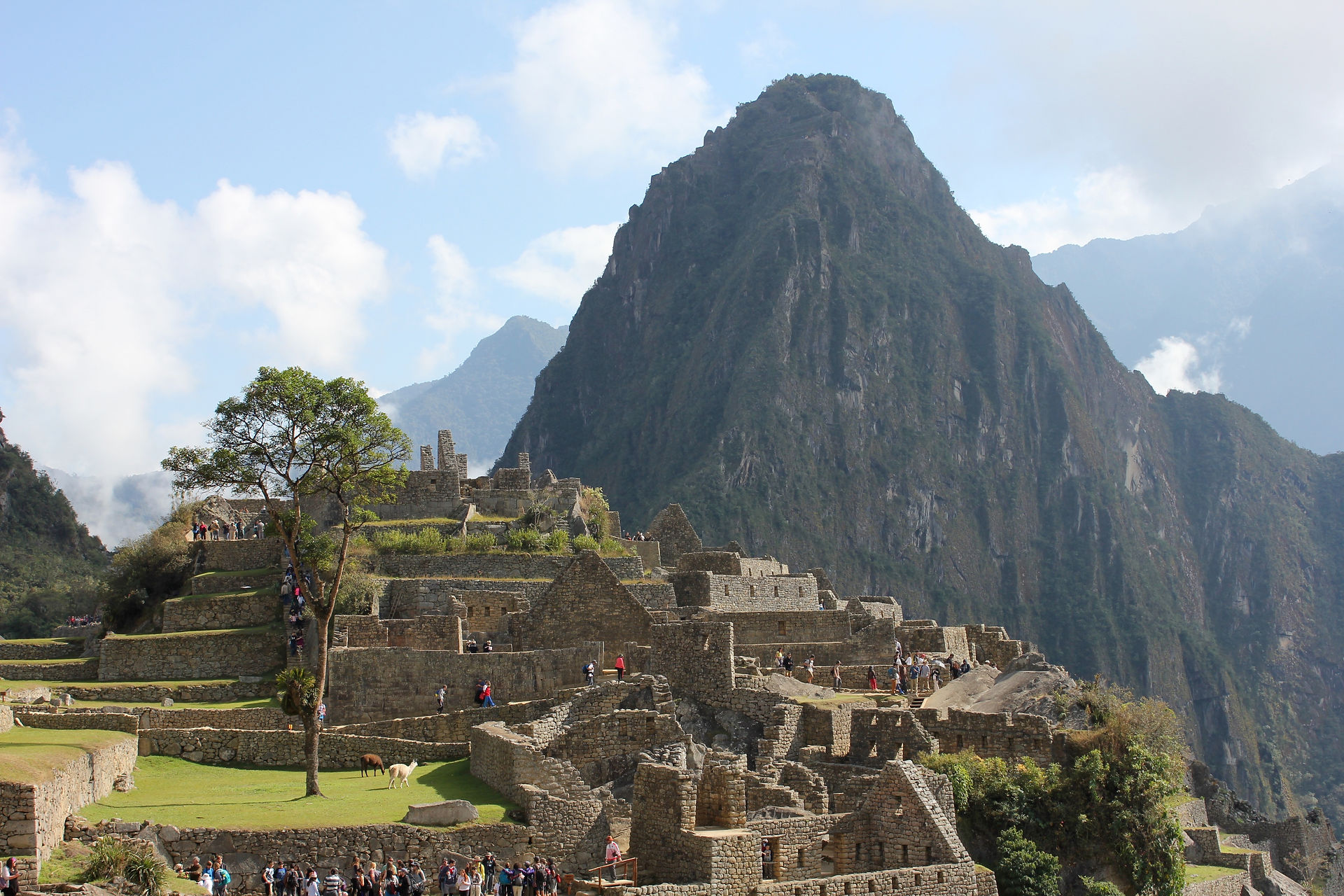 Bella vista de la ciudadela inca.