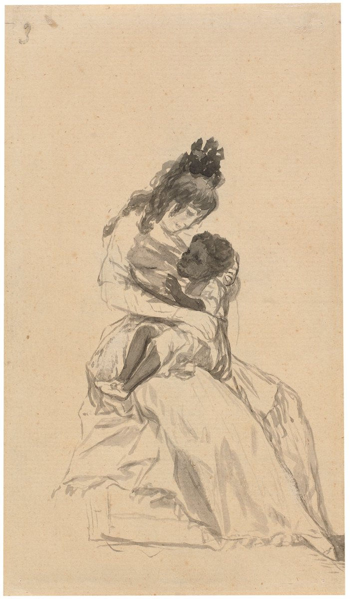 La duquesa de Alba teniendo en sus brazos a María de la Luz. Francisco de Goya y Lucientes. Museo del Prado.