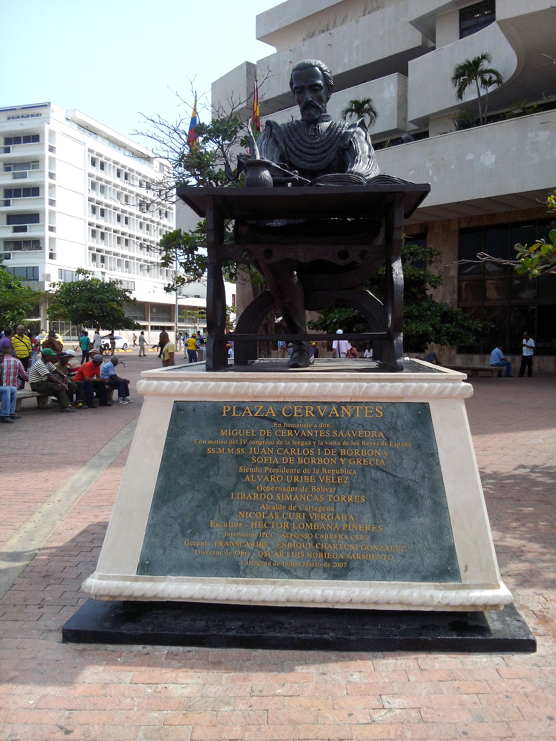 Monumento a Cervantes. Cartagena.