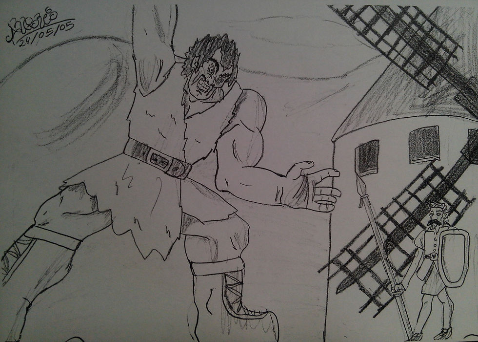 Dibujo original del alumno Antonio Becerra.