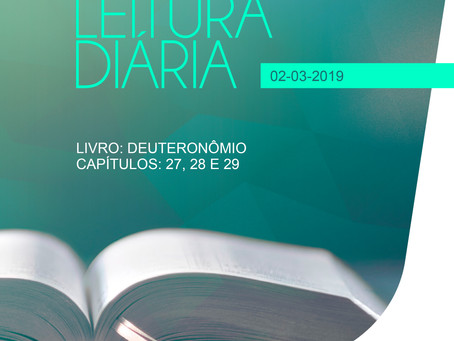 LEITURA DIÁRIA - 02/03/2019