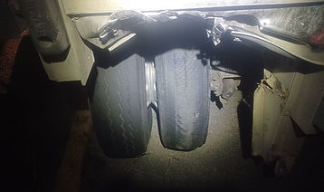 Damage to taillight before repair