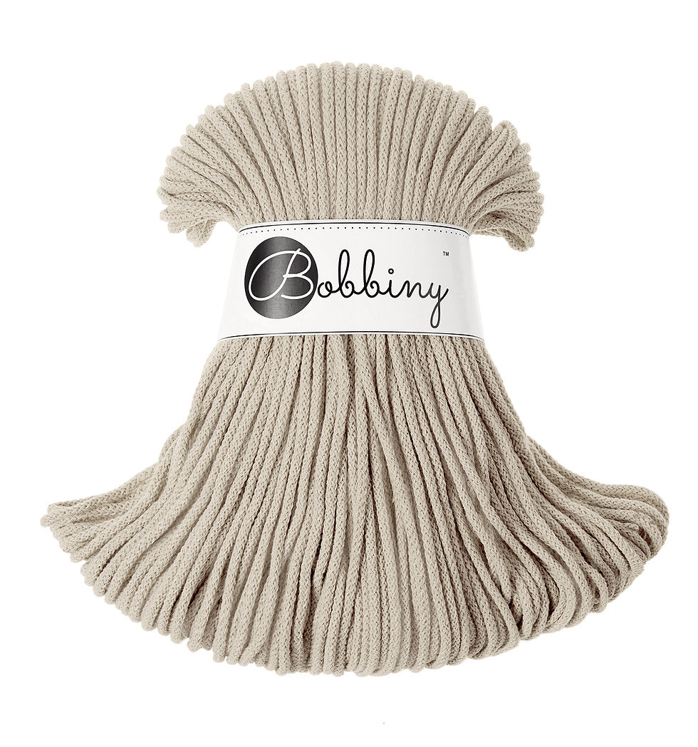 Miniaturbild: Bobbiny Flechtkordel beige