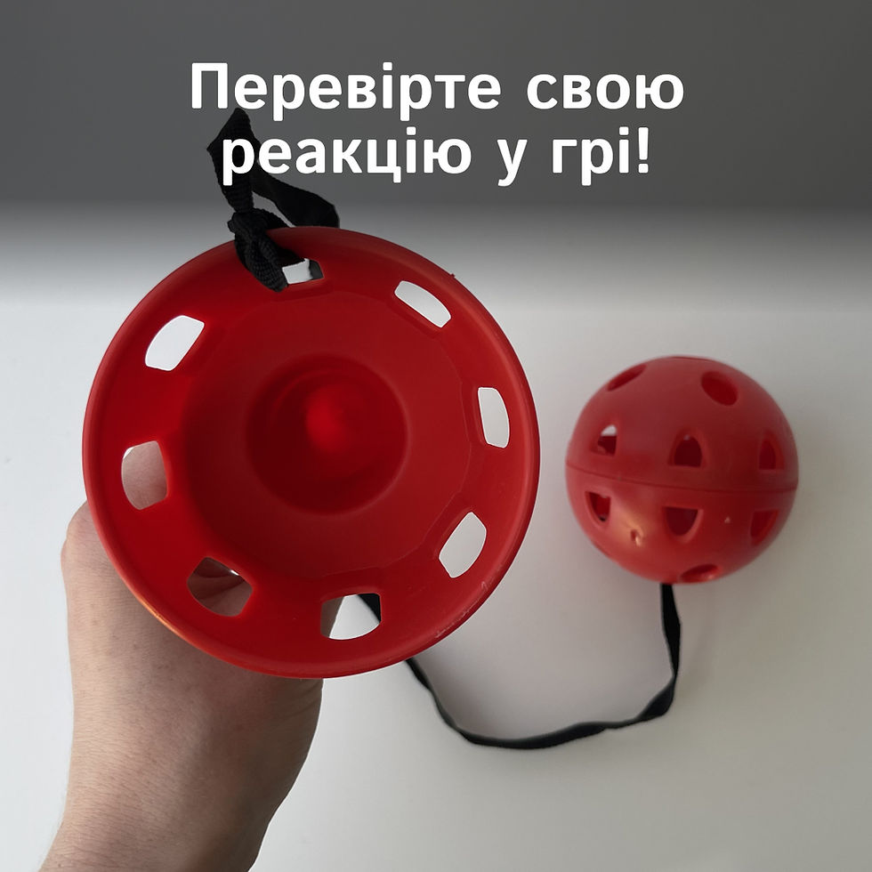 Прев'ю: м’яч з отворами для гри з ловилкою