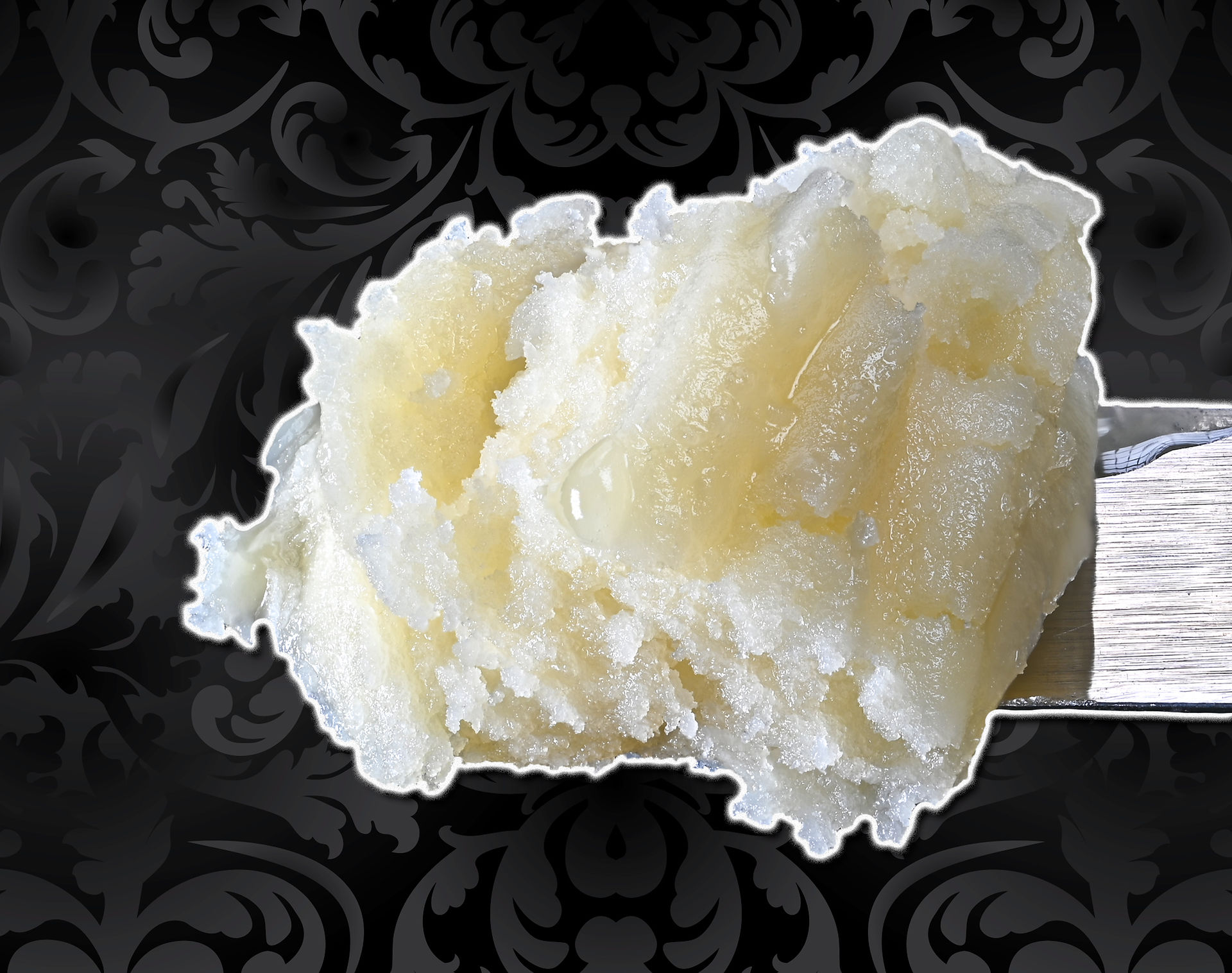 Creamy, light-colored cannabis concentrate