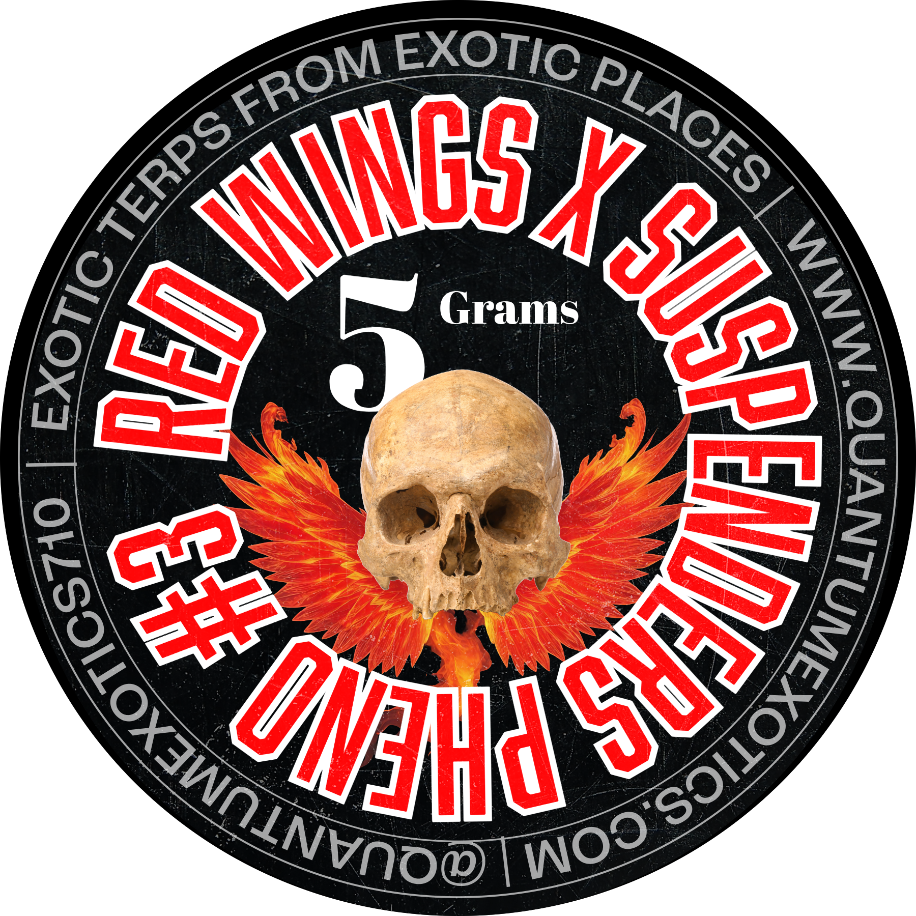 Red Wings x Suspenders Pheno, 5 Grams, Exotic Terps From Exotic Places Quantum Exotics