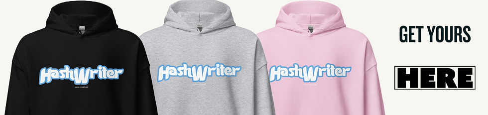 Hooded Hash Writer Sweatshirts for Sale. Get Yours Here!