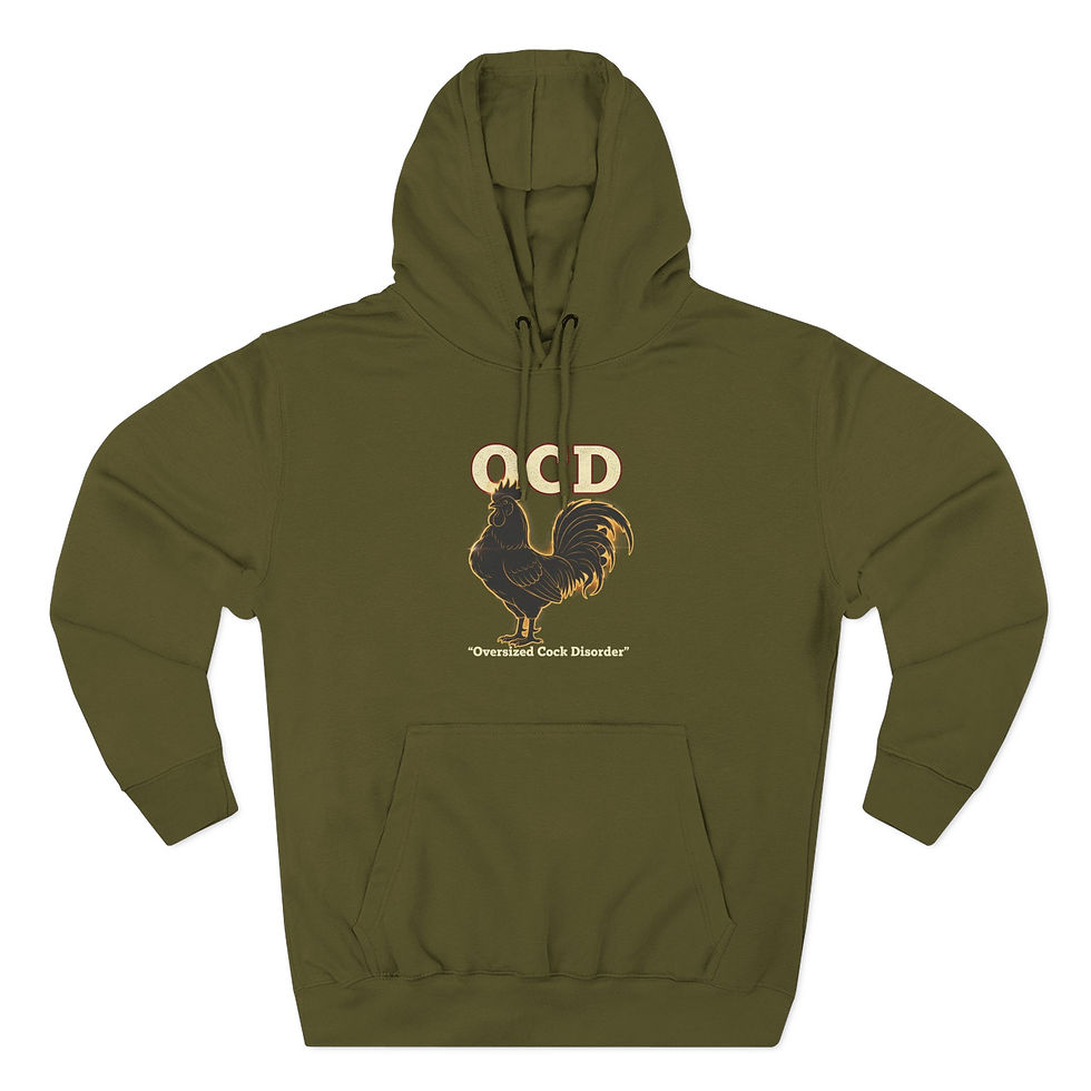 Thumbnail: Rooster OCD Hoodie — Funny Chicken Lover Pullover