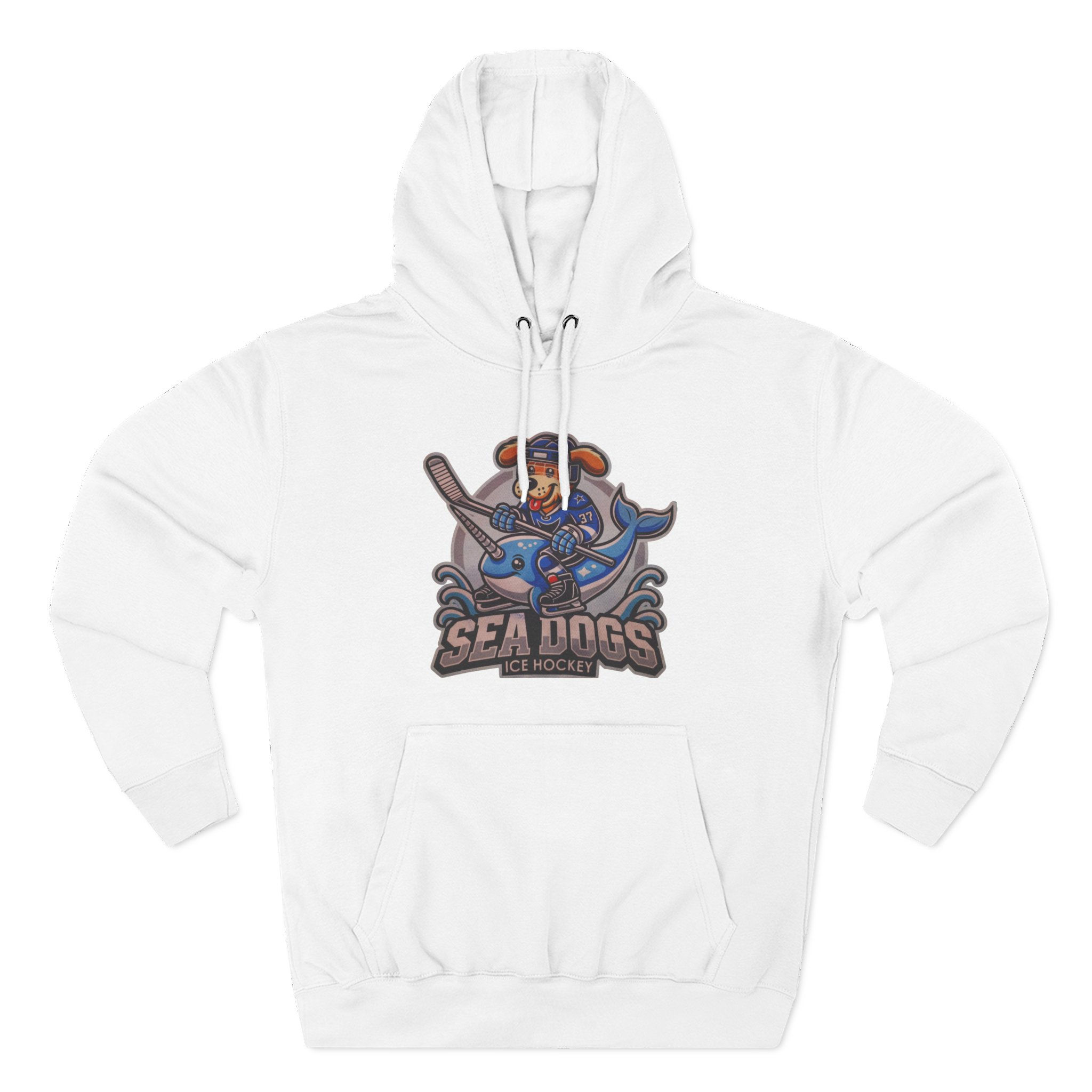 Sea Dogs Hockey Hoodie — Nautical Ice Hockey Team Pullover
