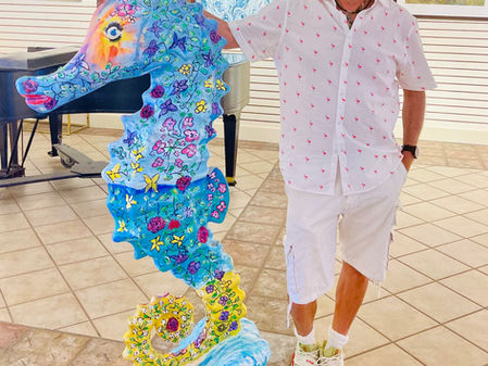 SEAHORSE PAINTED FOR DOWNTOWN VENICE