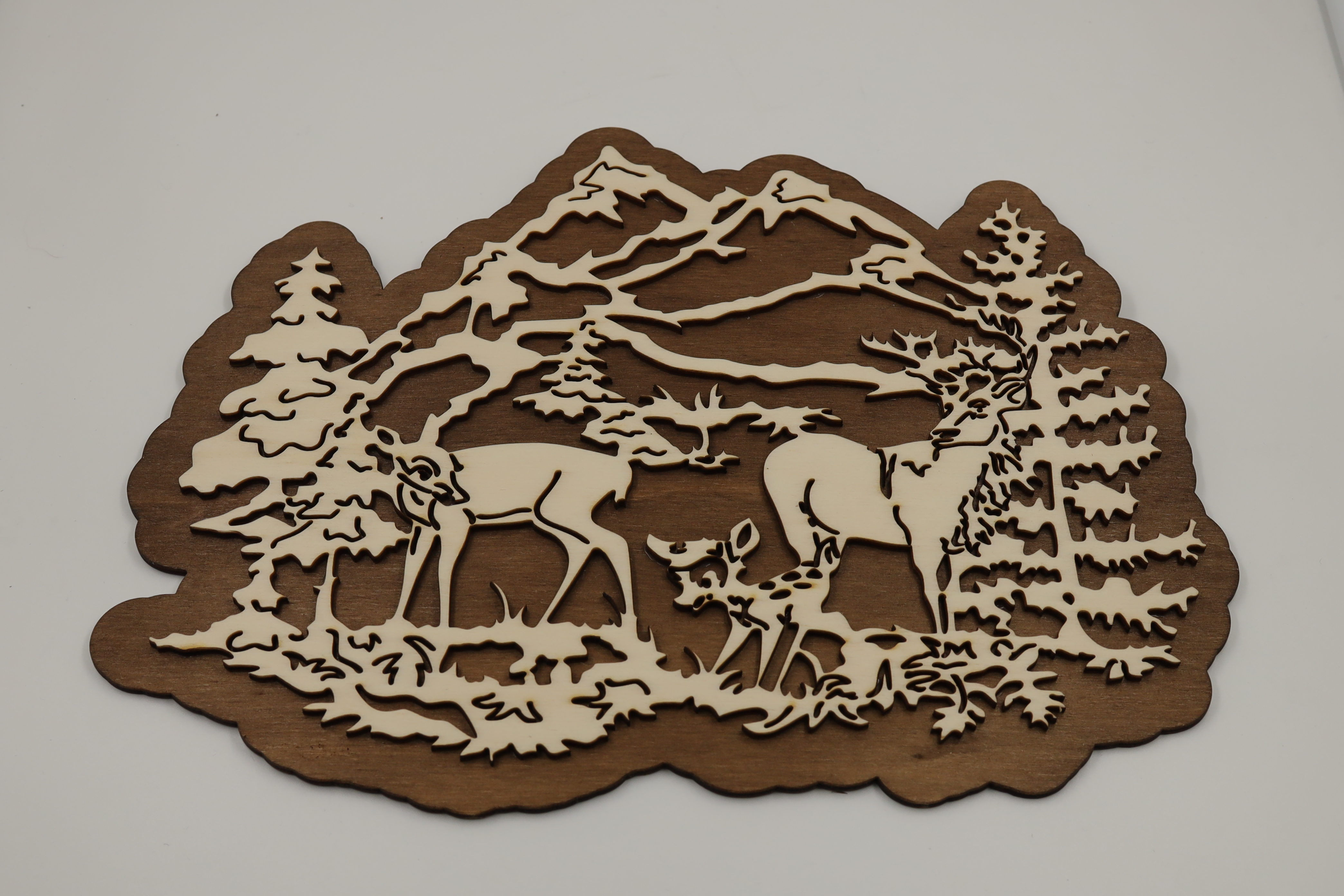 Décoration murale chevreuils