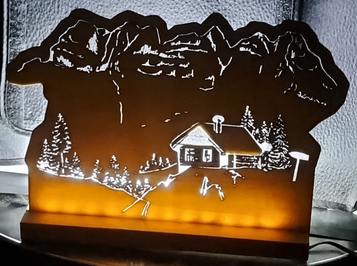 Chalet sous les Dents-du-Midi Led