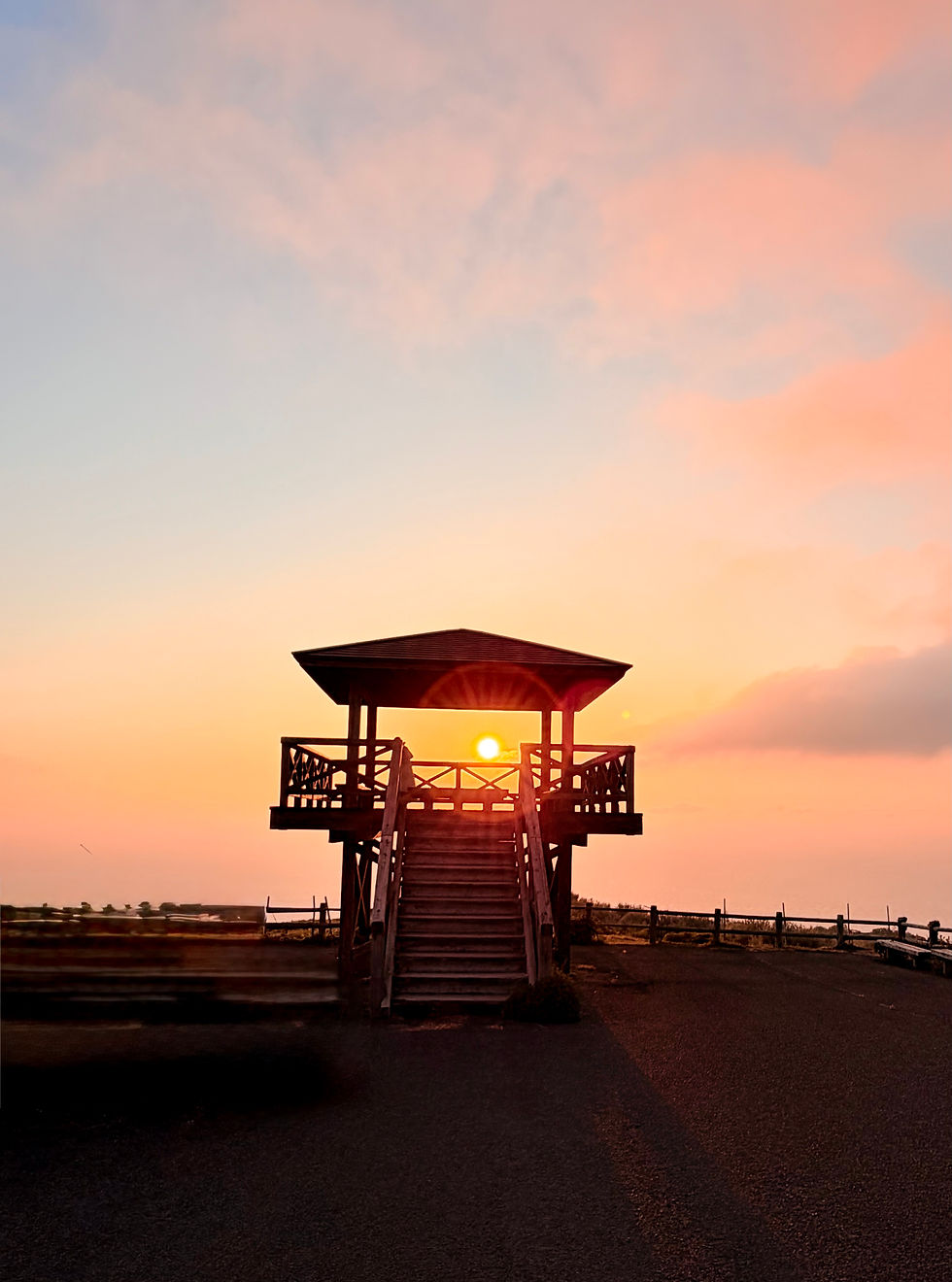 赤尾展望台(Akao Lookout)日落