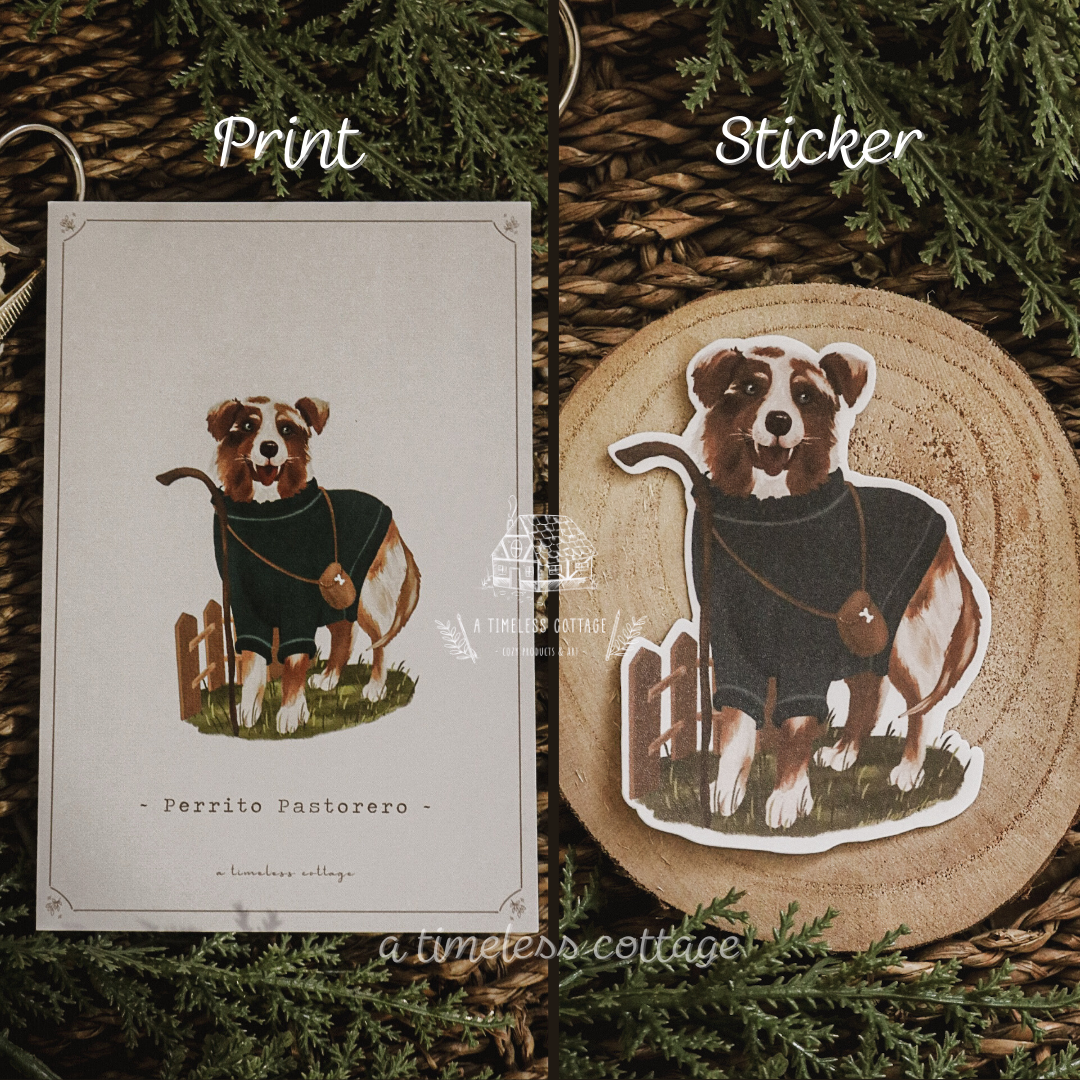 Perrito Pastorero - Sticker/Print