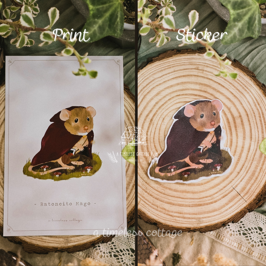 Ratoncito Mago - Sticker/Print