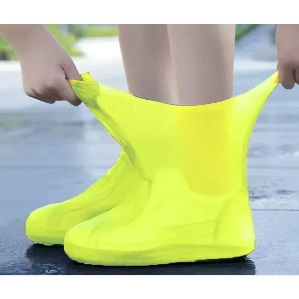 1 Pair latex WaterProof Shoe Covers Lip-resistant Rubber Rain Boot