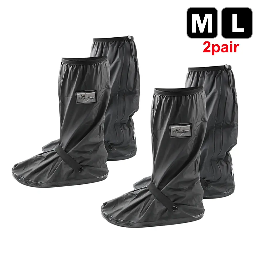 Reusable Motorcycle Scooter Dirt Bike Rain Shoes Cover Non-Slip Boot