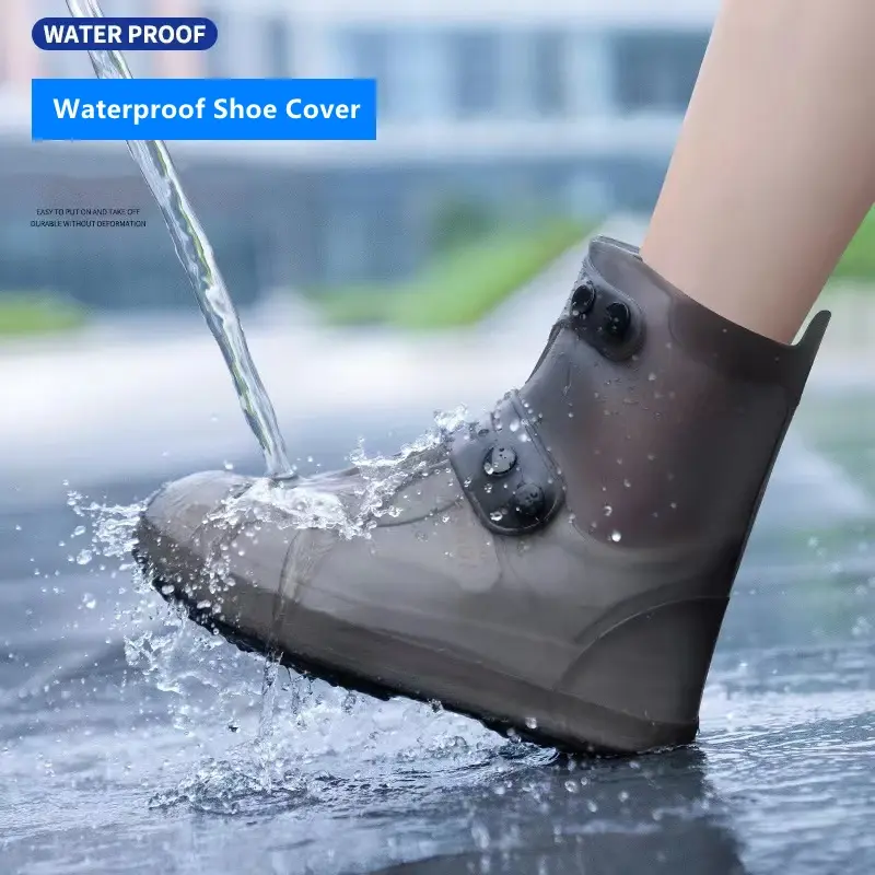 Adult Rubber Overshoes For Outdoor, Silicone Waterproof Shoe Covers,