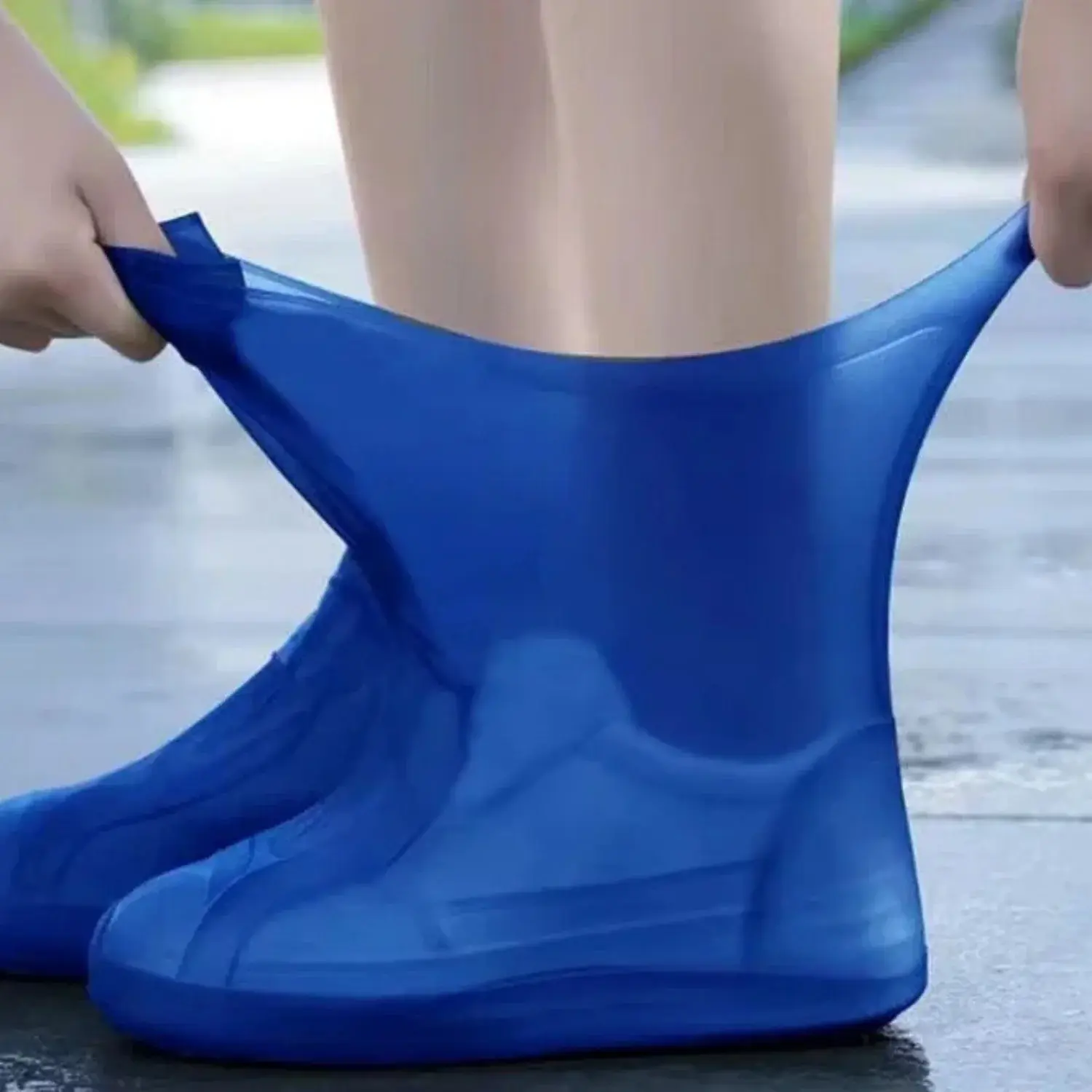 5 Pairs Silicone Waterproof Shoe Covers Reusable Non Slip Rain Boot
